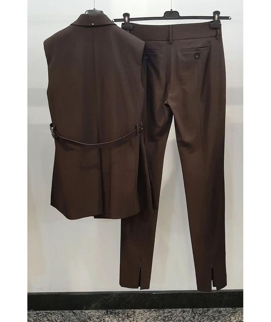 SPORTMAX Коричневый костюм с брюками, фото 4