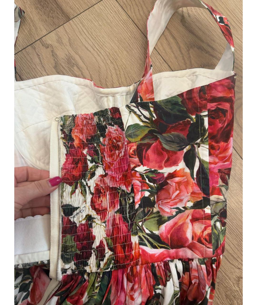 DOLCE&GABBANA Мульти хлопковый сарафан, фото 5