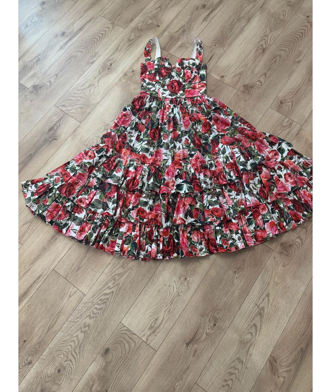 DOLCE&GABBANA Мульти хлопковый сарафан, фото 8