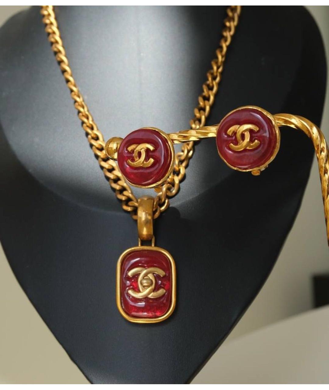 CHANEL Золотое позолоченное колье, фото 5