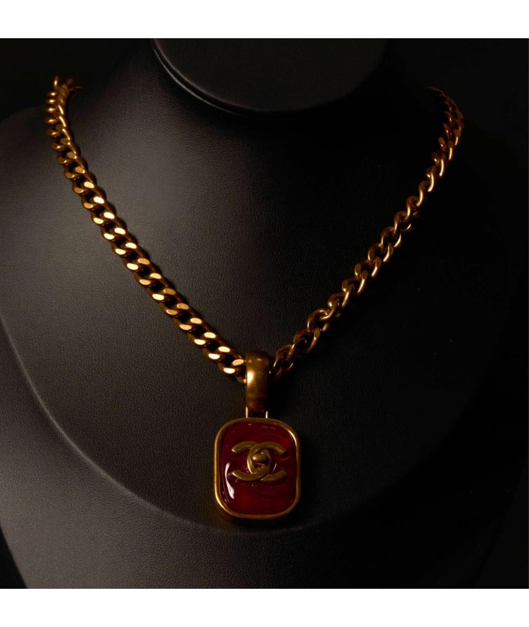 CHANEL Золотое позолоченное колье, фото 7