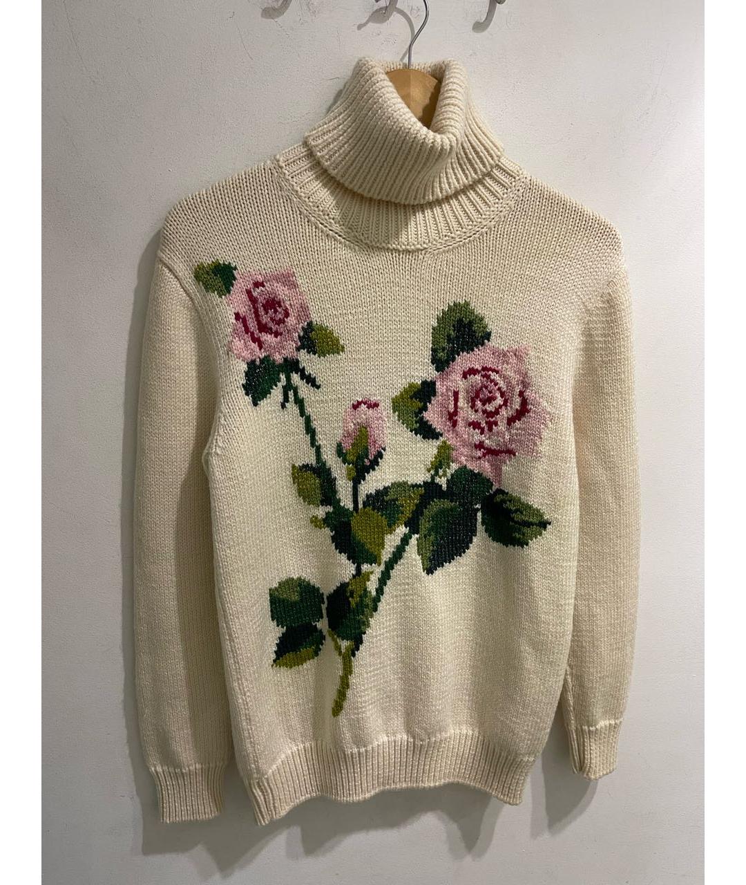 DOLCE&GABBANA Белый шерстяной джемпер / свитер, фото 8