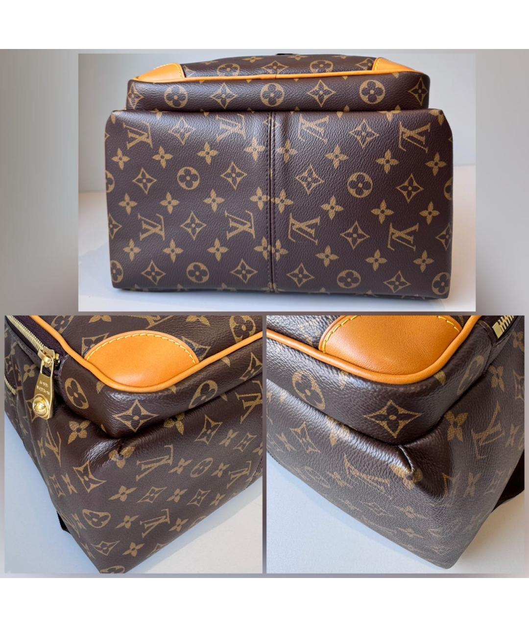 LOUIS VUITTON Коричневый кожаный рюкзак, фото 6
