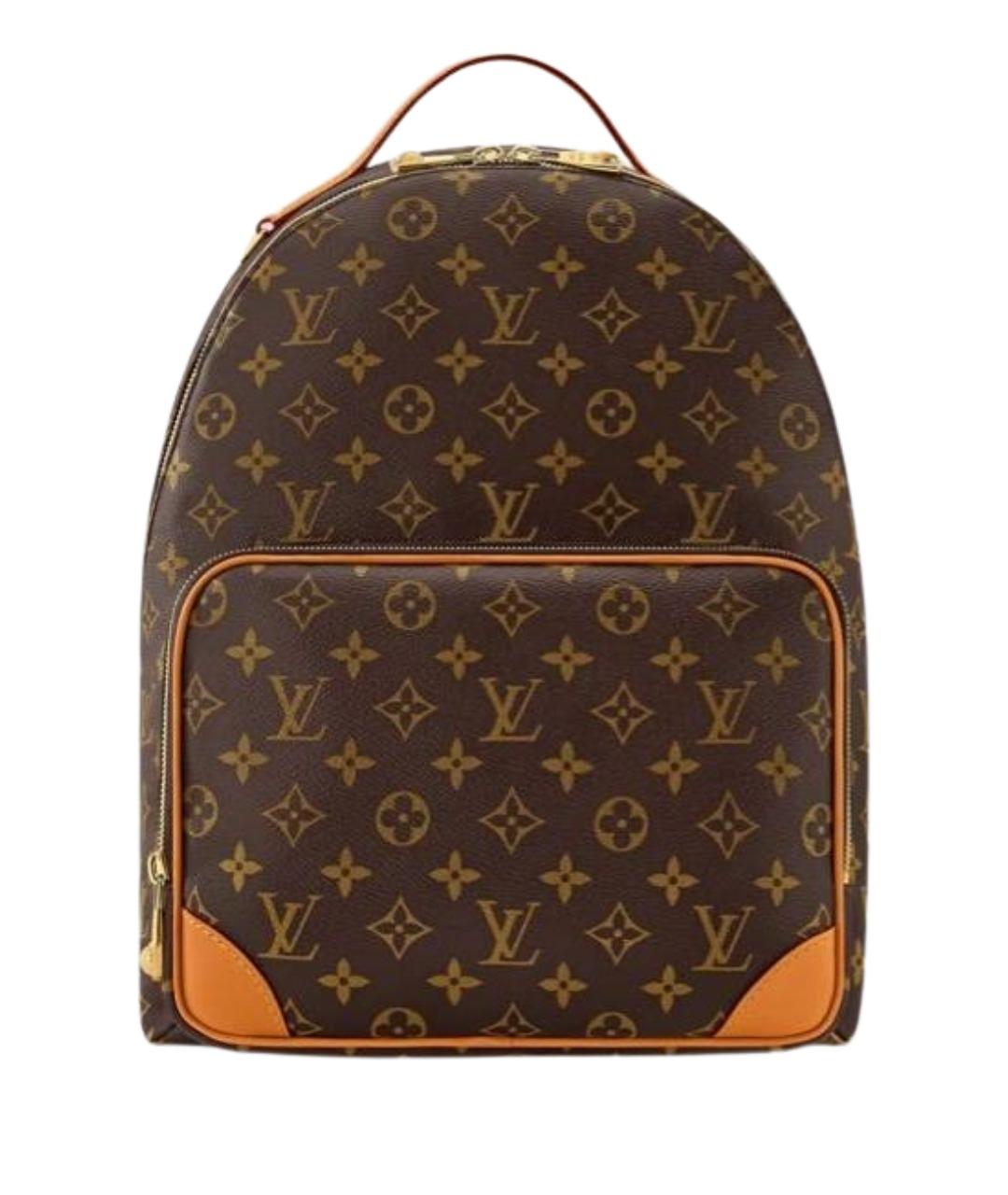 LOUIS VUITTON Коричневый кожаный рюкзак, фото 1