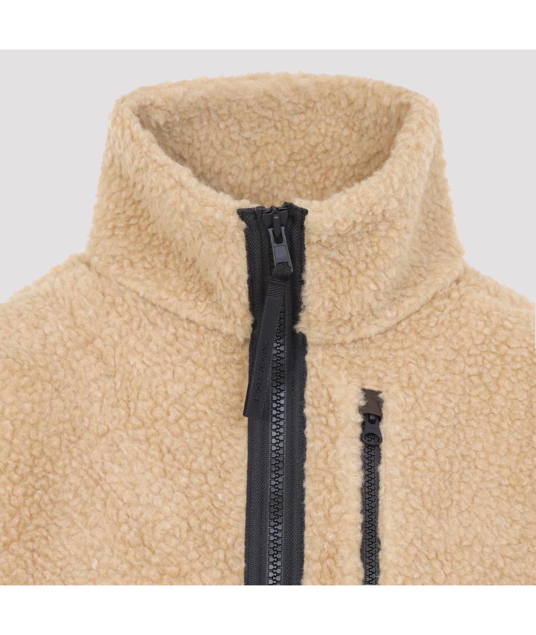 CANADA GOOSE Бежевая шерстяная куртка, фото 3