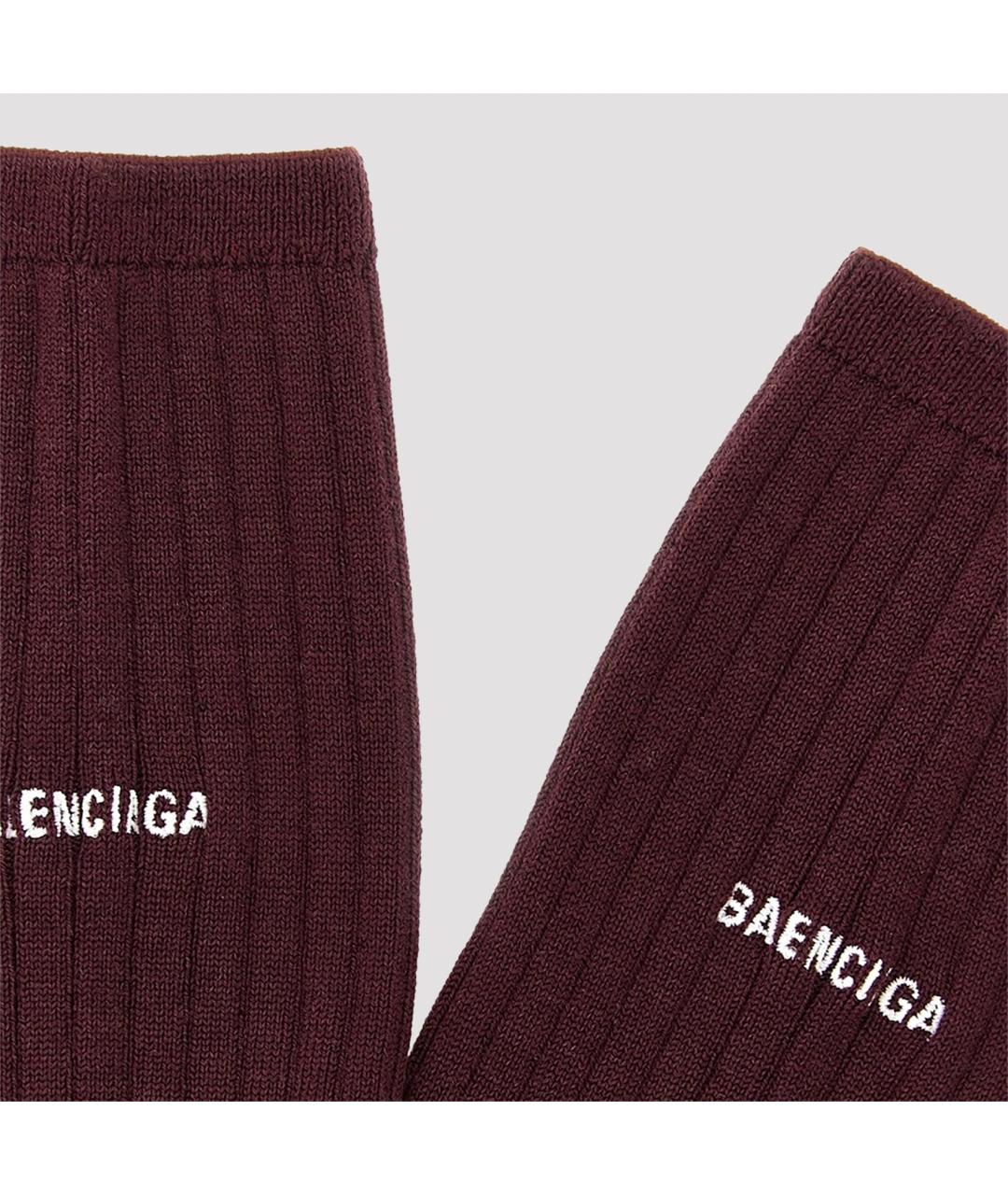 BALENCIAGA Бордовые носки, чулки и колготы, фото 3