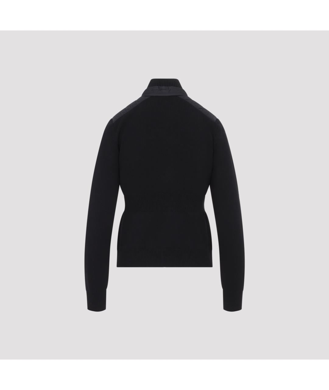MONCLER GRENOBLE Черный полиэстеровый кардиган, фото 3