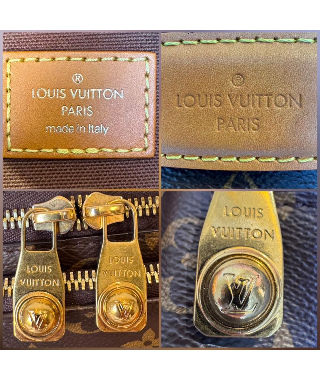 LOUIS VUITTON Коричневая кожаная поясная сумка, фото 7