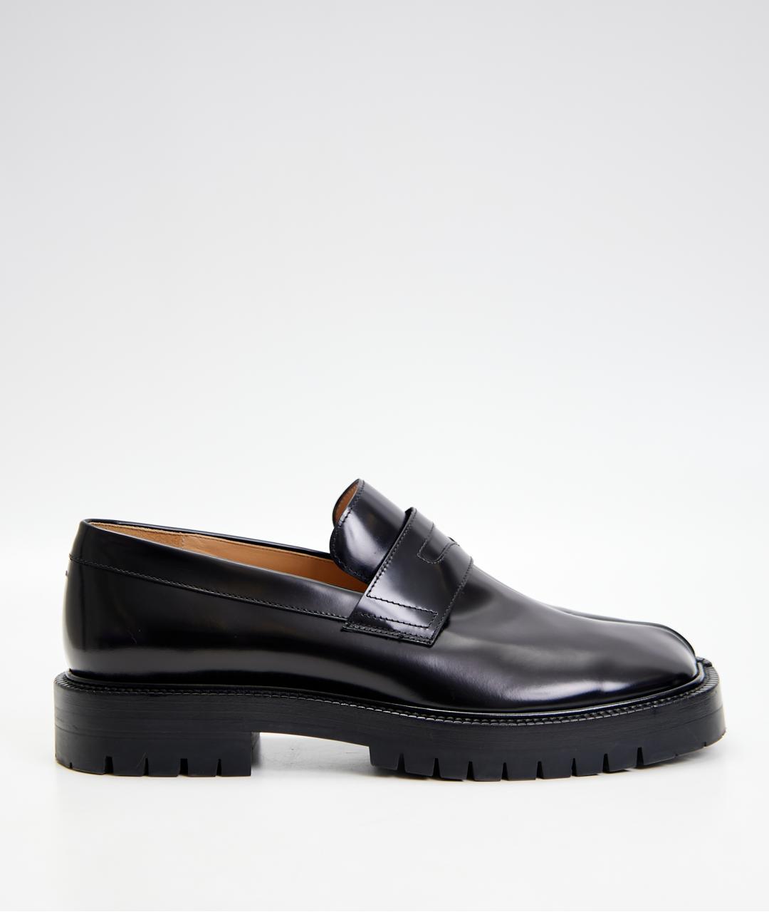 MAISON MARGIELA Черные кожаные лоферы, фото 5