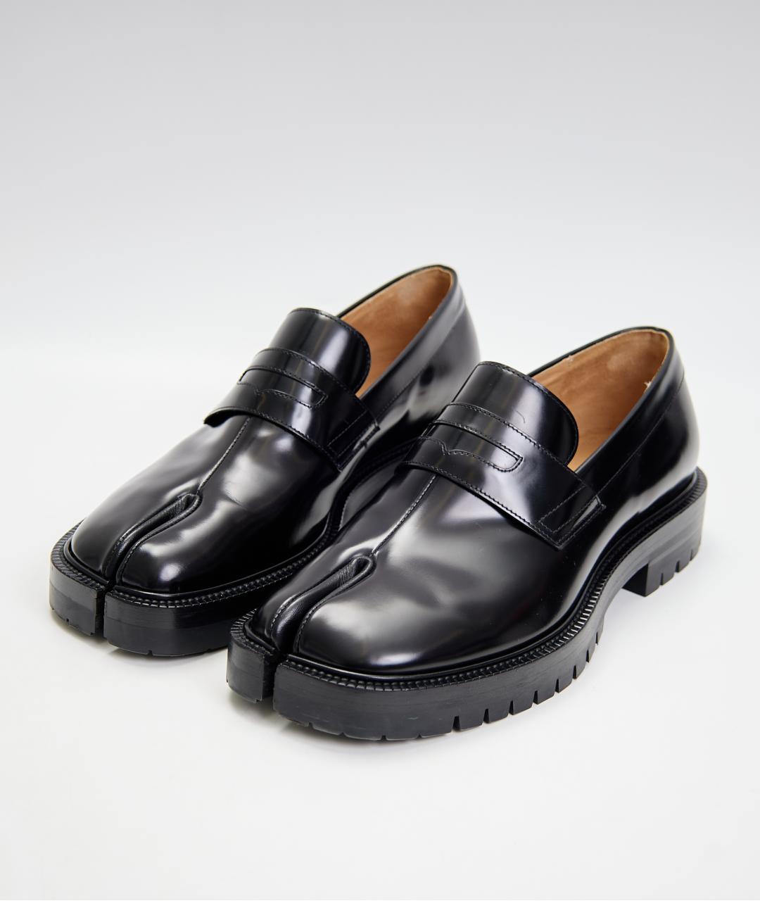 MAISON MARGIELA Черные кожаные лоферы, фото 2