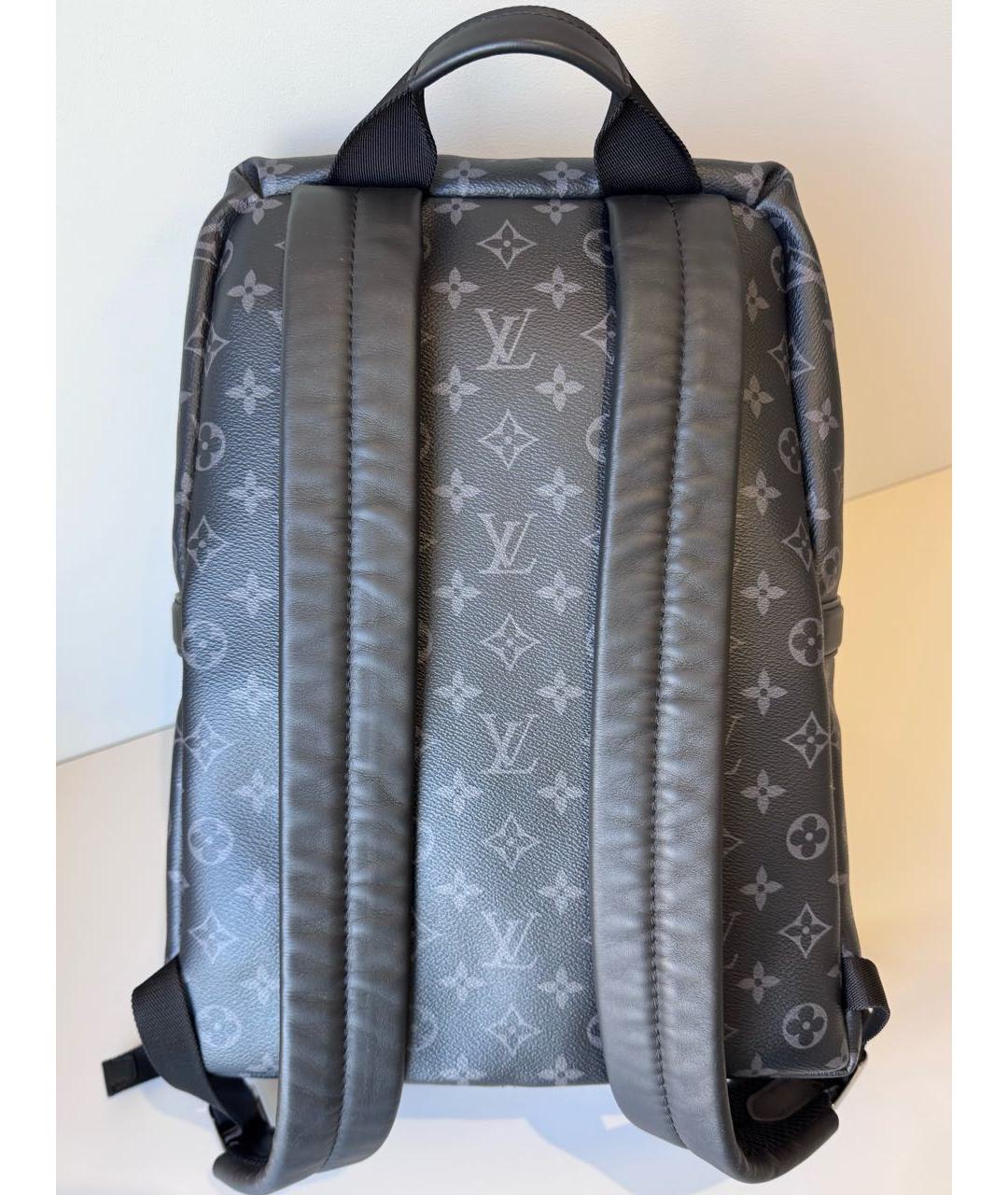 LOUIS VUITTON Черный рюкзак из канвы, фото 3