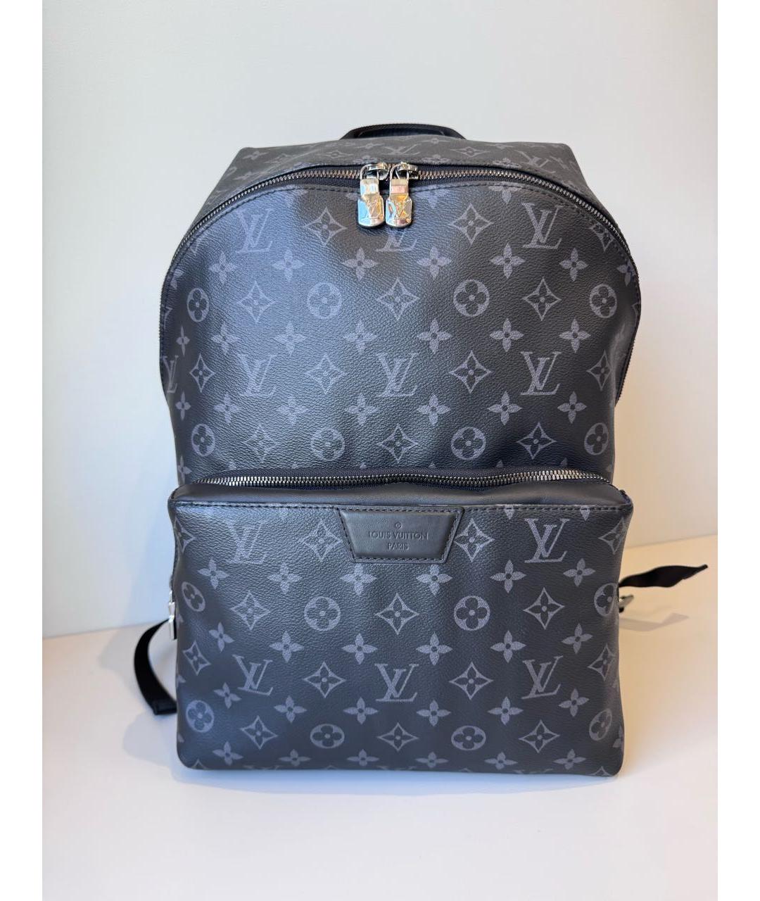 LOUIS VUITTON Черный рюкзак из канвы, фото 9