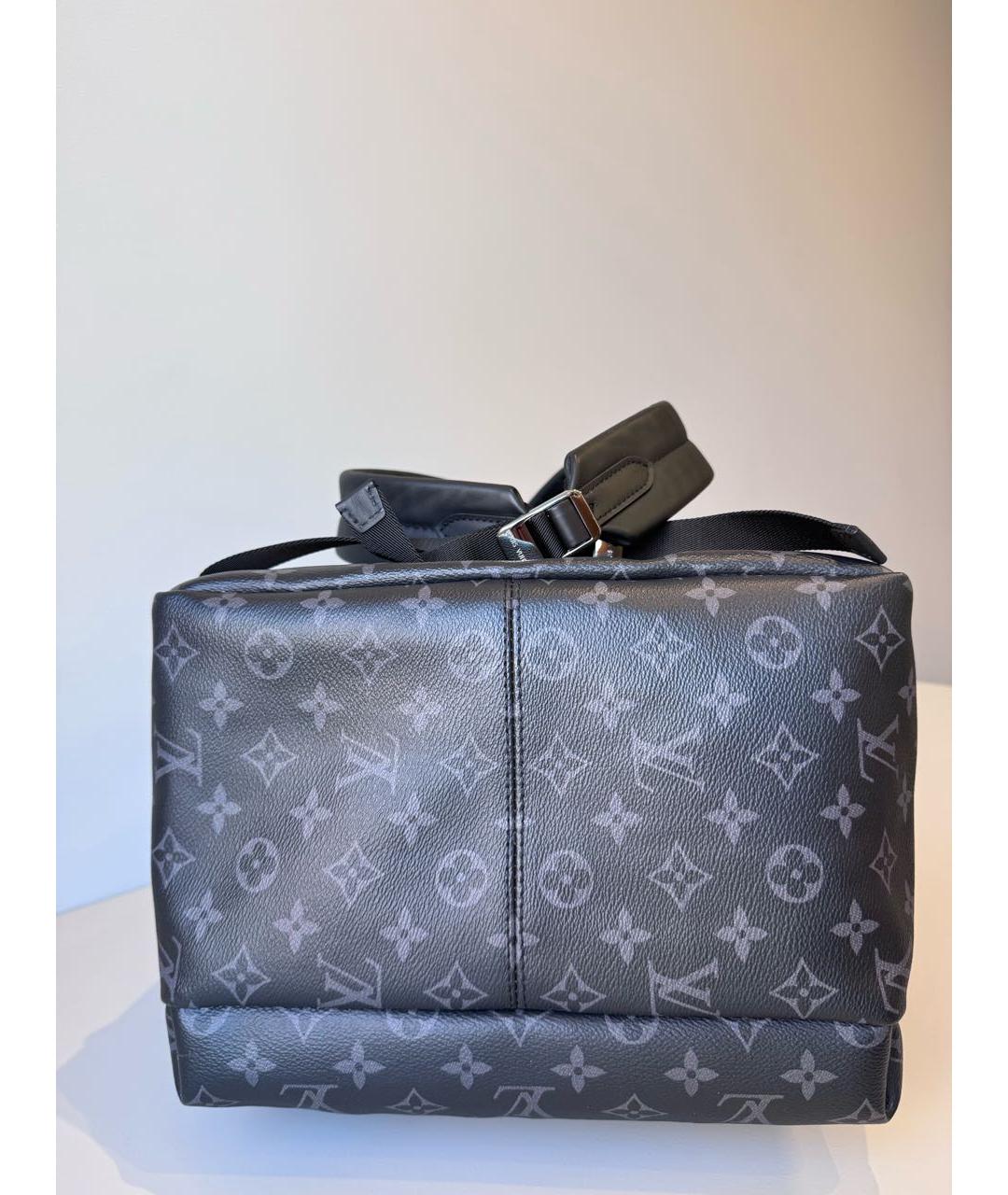LOUIS VUITTON Черный рюкзак из канвы, фото 6