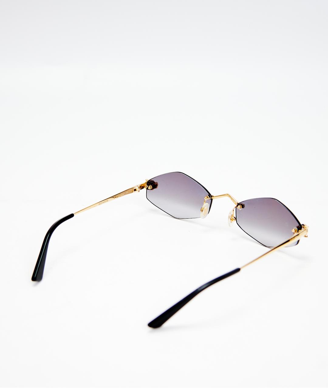 CARTIER Фиолетовые металлические солнцезащитные очки, фото 4