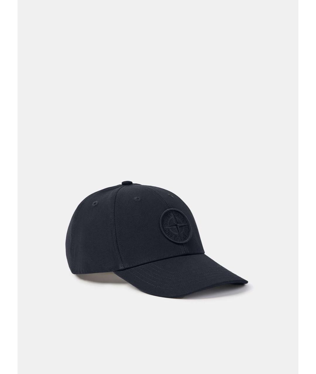 STONE ISLAND Темно-синяя хлопковая кепка/бейсболка, фото 6