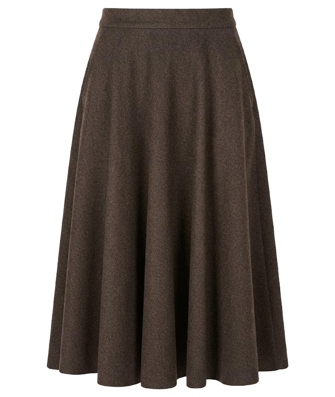 'S MAX MARA Коричневая юбка миди, фото 1