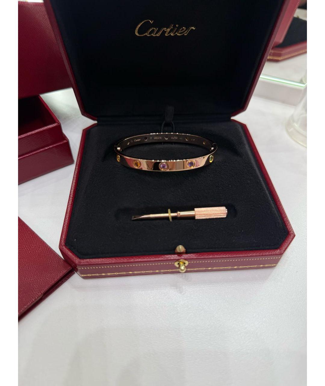 CARTIER Розовый браслет из розового золота, фото 5