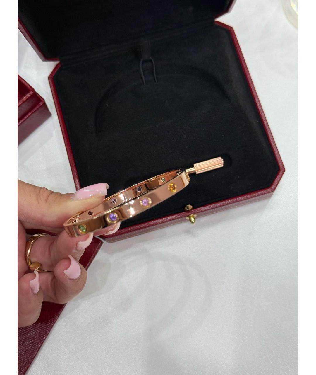 CARTIER Розовый браслет из розового золота, фото 2