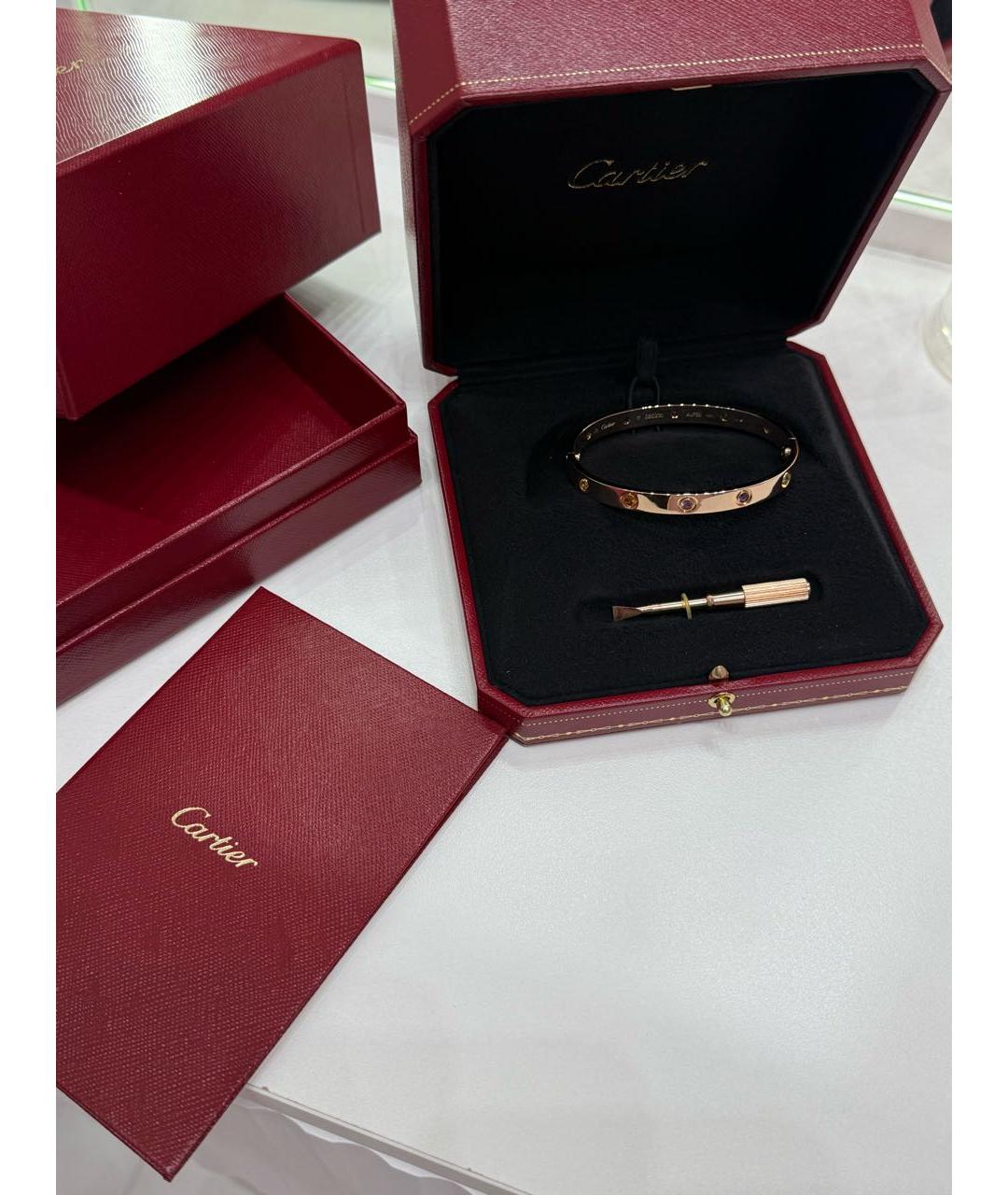 CARTIER Розовый браслет из розового золота, фото 4