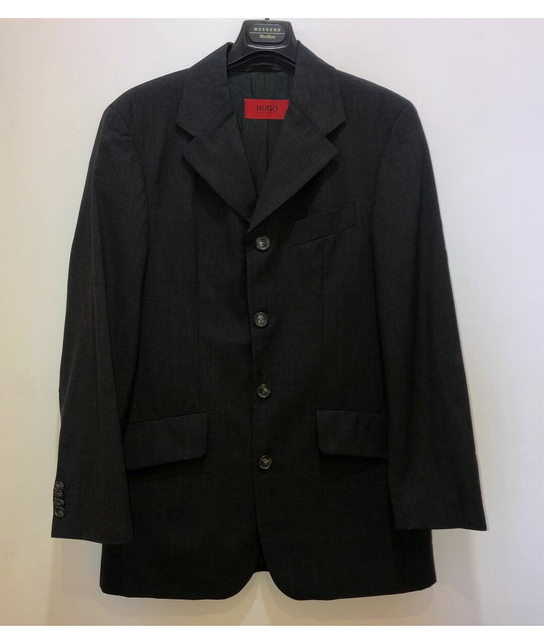 HUGO BOSS Серый хлопковый пиджак, фото 5