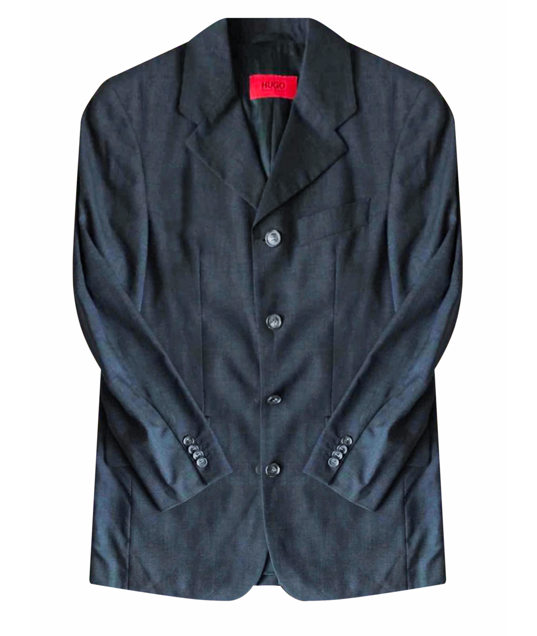 HUGO BOSS Серый хлопковый пиджак, фото 1