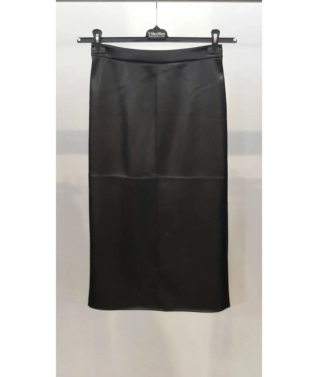 'S MAX MARA Черная юбка миди, фото 3