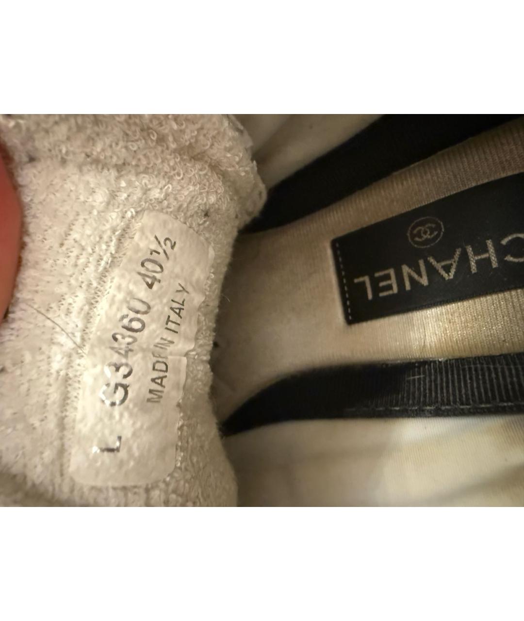 CHANEL Белые кроссовки, фото 3