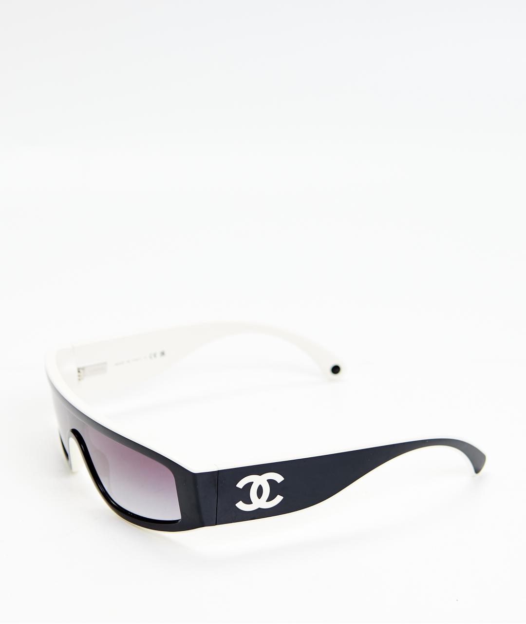CHANEL Черные пластиковые солнцезащитные очки, фото 3