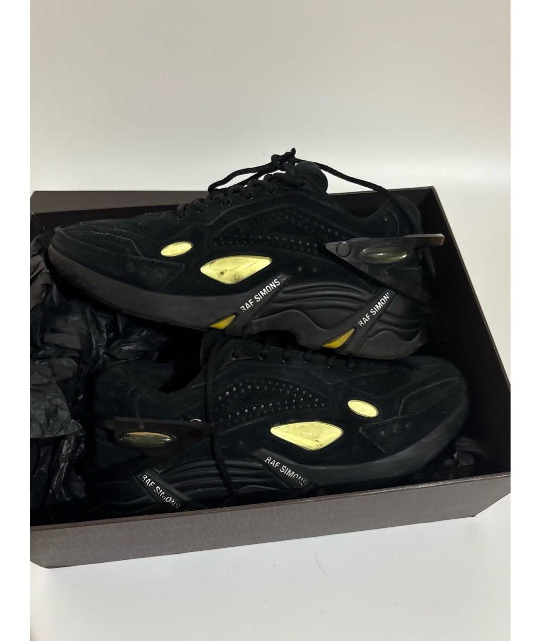 RAF SIMONS Черные низкие кроссовки / кеды, фото 8