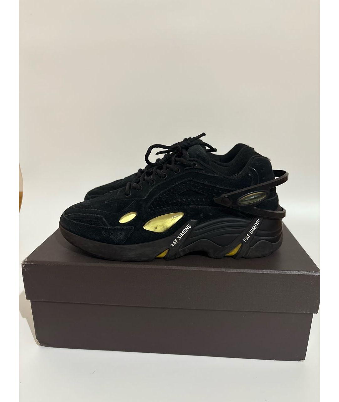 RAF SIMONS Черные низкие кроссовки / кеды, фото 6