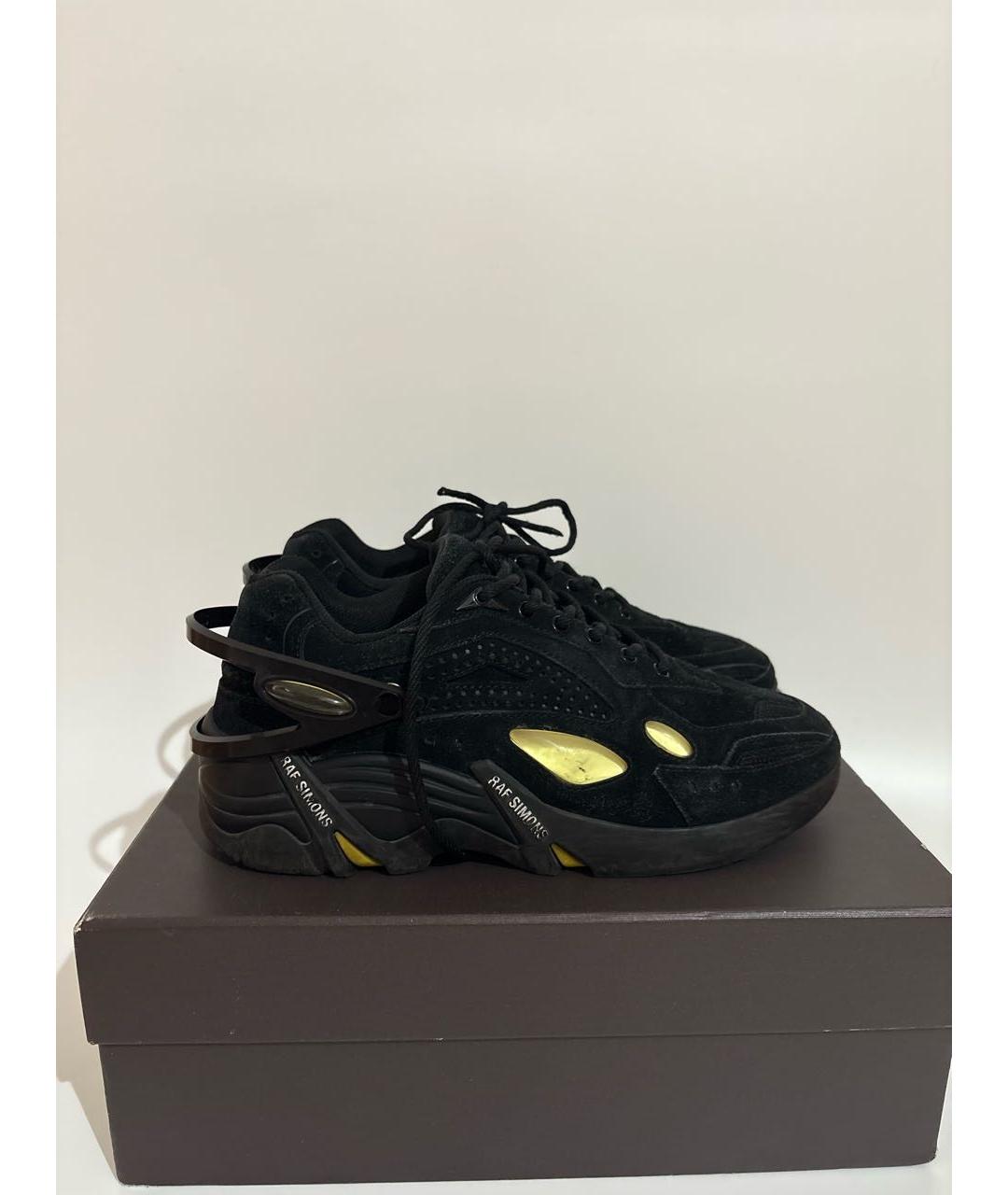 RAF SIMONS Черные низкие кроссовки / кеды, фото 9