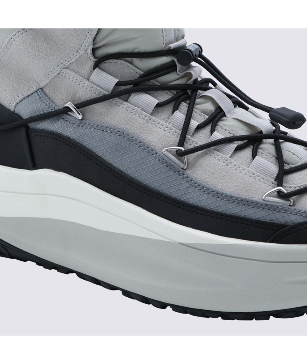 MOON BOOT Серые синтетические низкие ботинки, фото 4