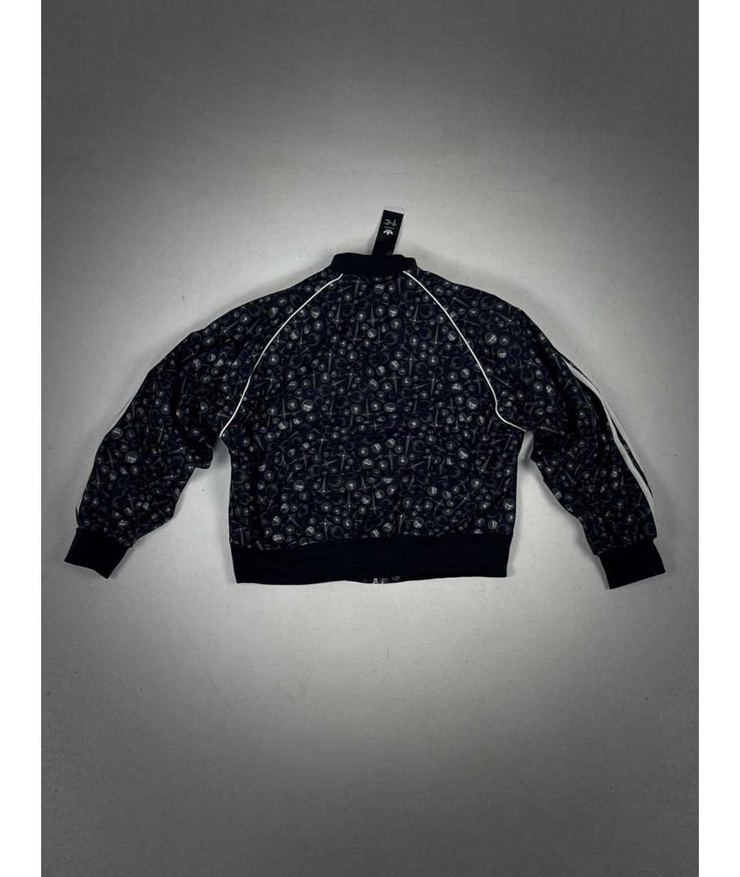 ADIDAS Черная полиэстеровая куртка, фото 2