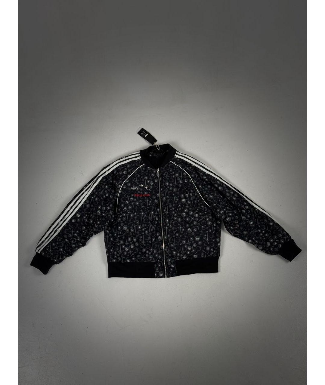 ADIDAS Черная полиэстеровая куртка, фото 7
