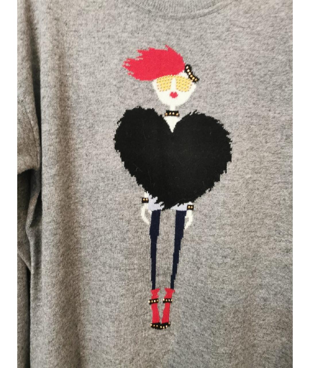 MOSCHINO JEANS Серый джемпер / свитер, фото 4