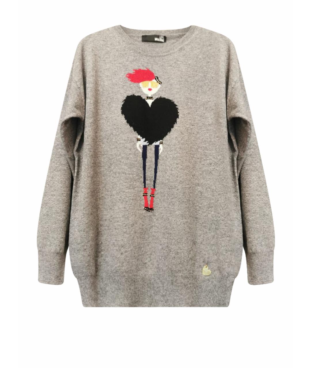 MOSCHINO JEANS Серый джемпер / свитер, фото 1