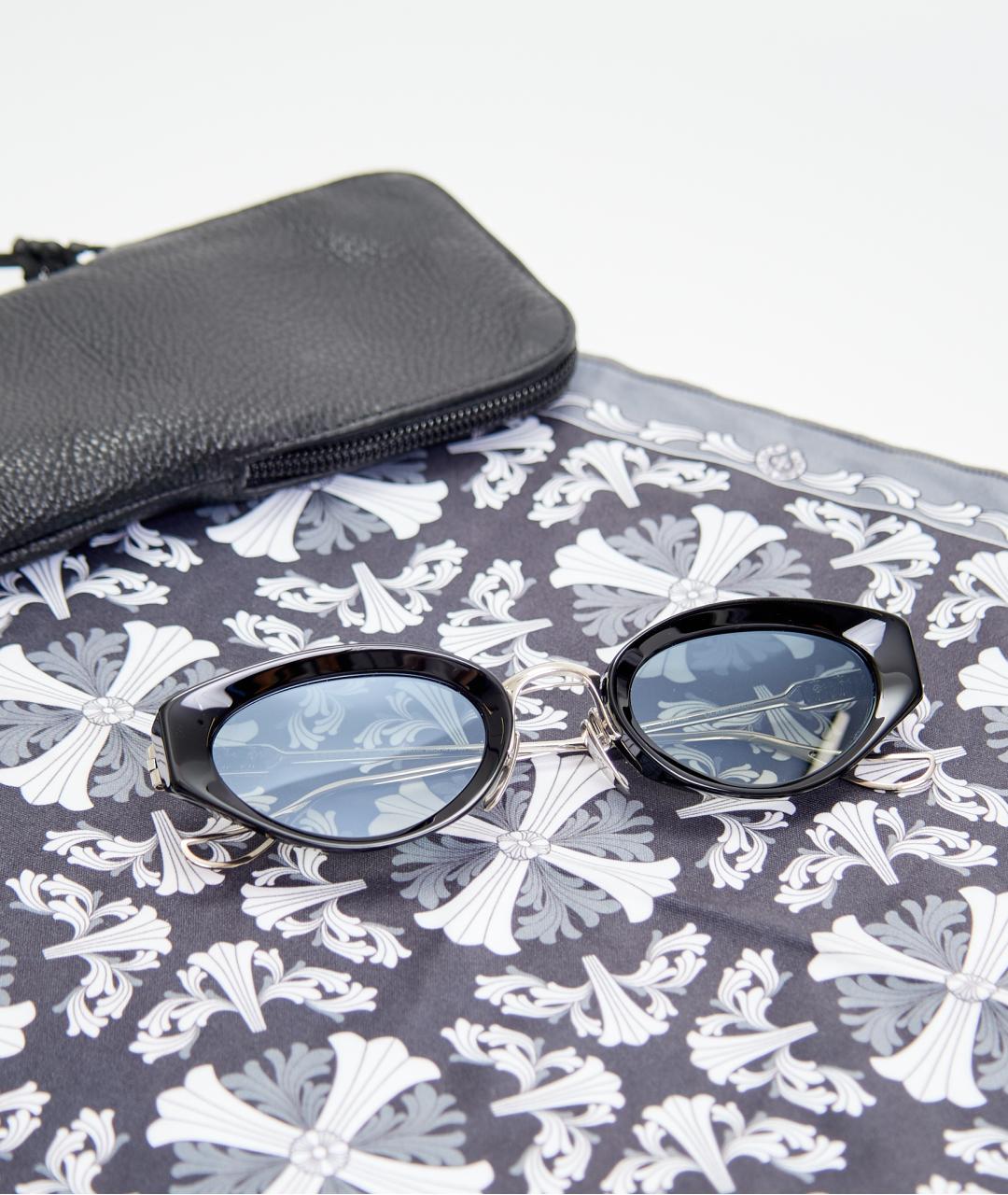 CHROME HEARTS Черные металлические солнцезащитные очки, фото 5