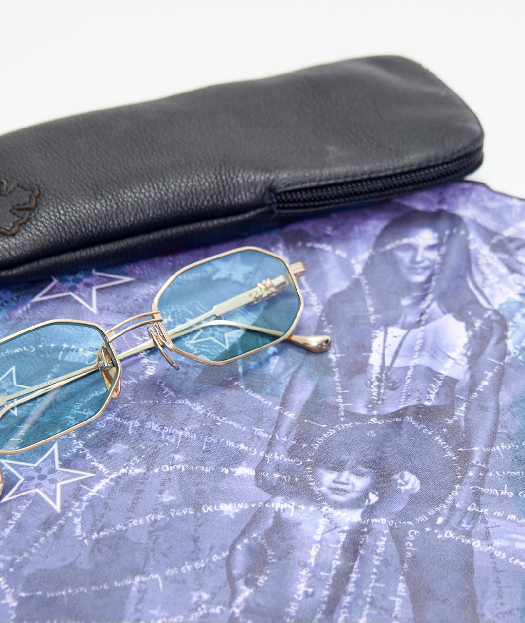 CHROME HEARTS Золотые металлические солнцезащитные очки, фото 5