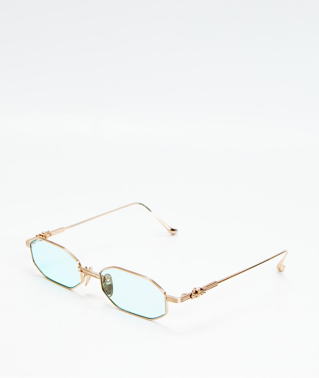 CHROME HEARTS Золотые металлические солнцезащитные очки, фото 2