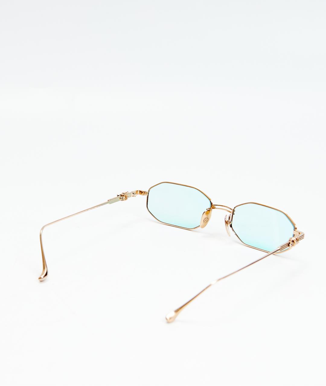 CHROME HEARTS Золотые металлические солнцезащитные очки, фото 4