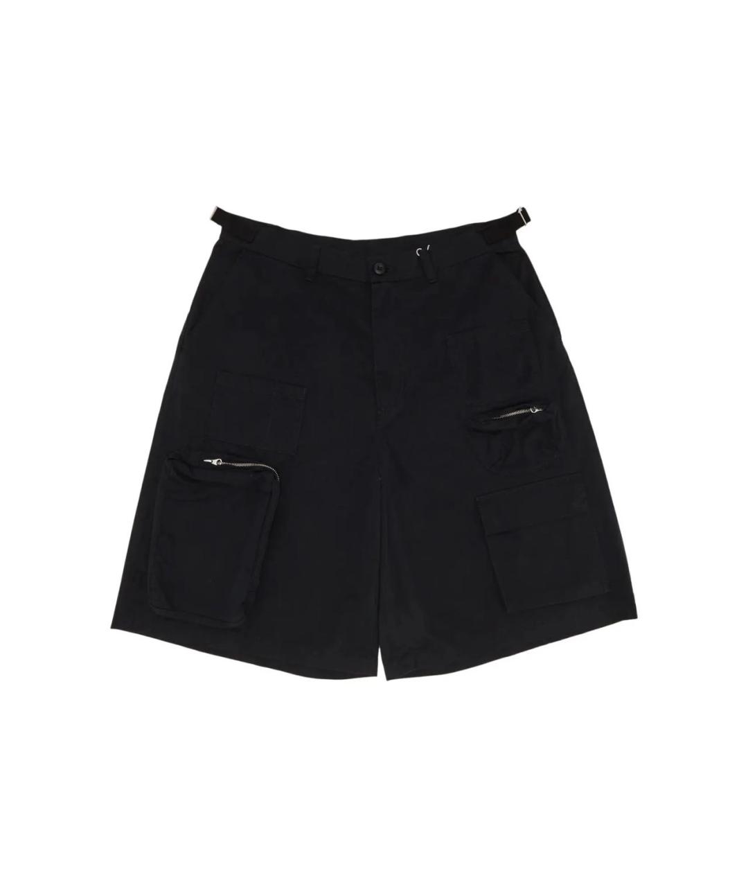 MM6 MAISON MARGIELA Черные хлопковые шорты, фото 4