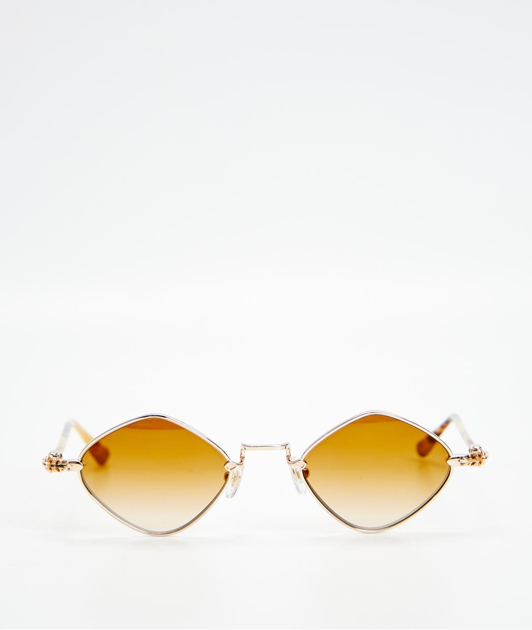 CHROME HEARTS Золотые металлические солнцезащитные очки, фото 6