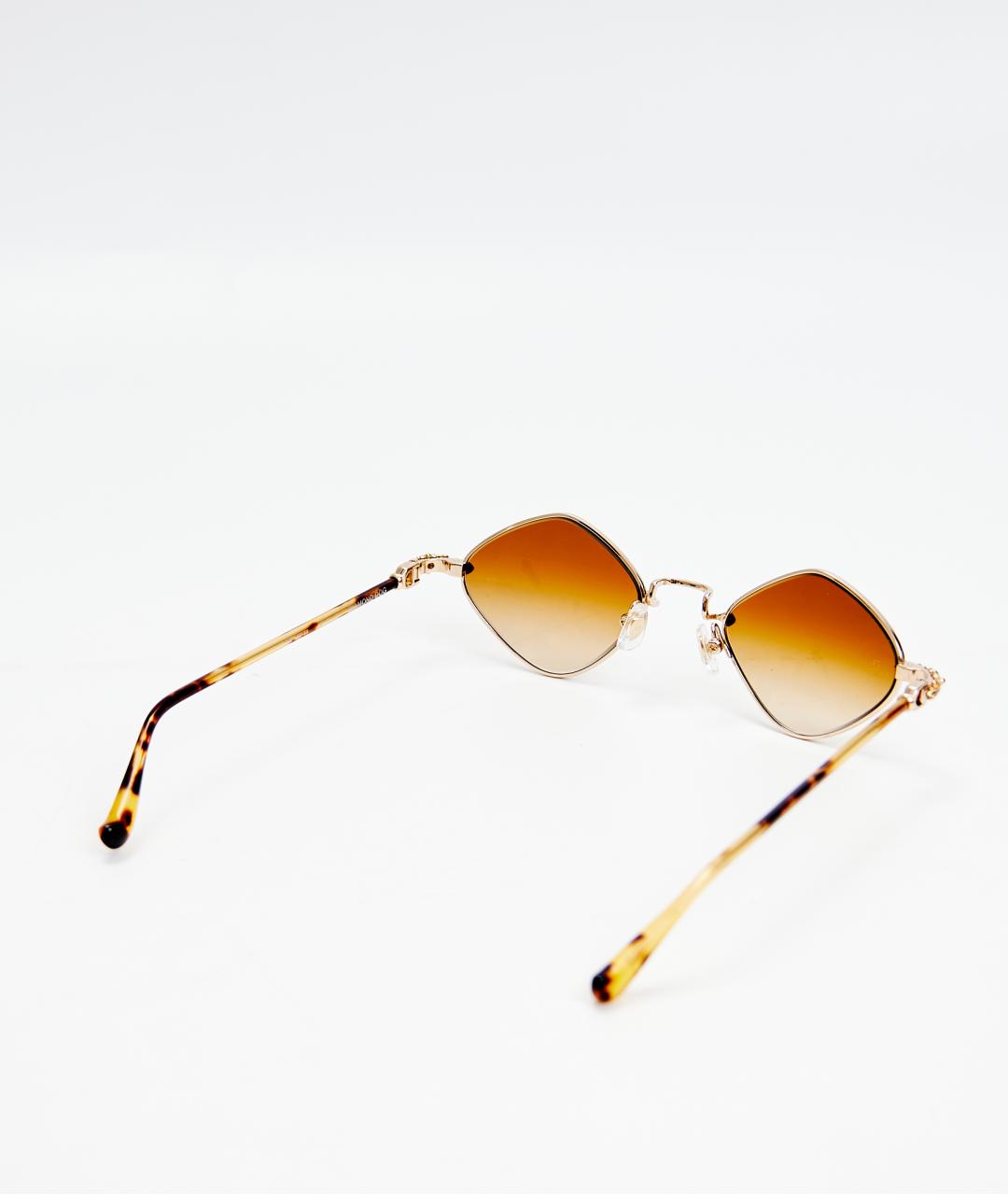 CHROME HEARTS Золотые металлические солнцезащитные очки, фото 4