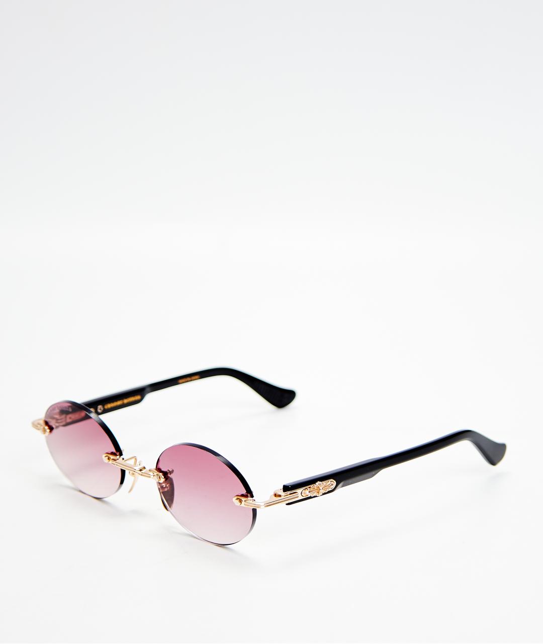 CHROME HEARTS Черные металлические солнцезащитные очки, фото 2