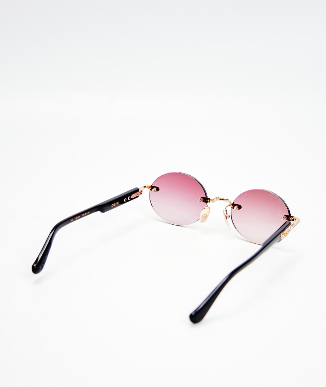 CHROME HEARTS Черные металлические солнцезащитные очки, фото 3