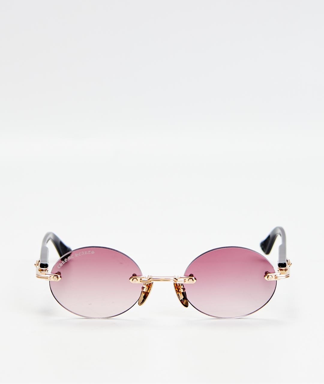 CHROME HEARTS Черные металлические солнцезащитные очки, фото 5