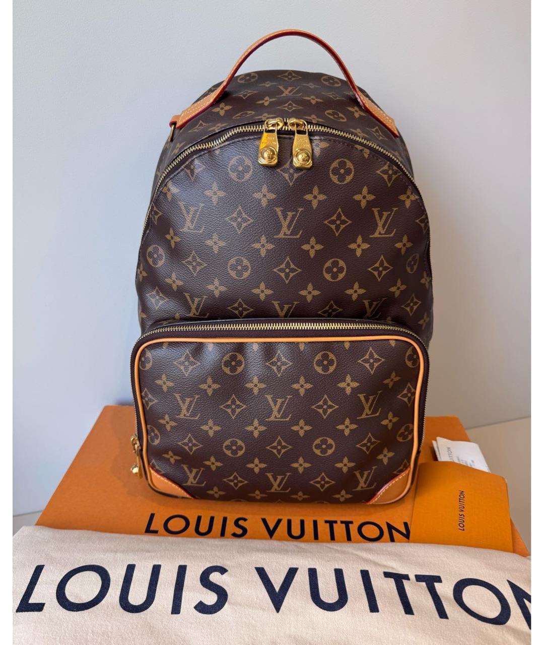 LOUIS VUITTON Коричневый рюкзак из канвы, фото 2