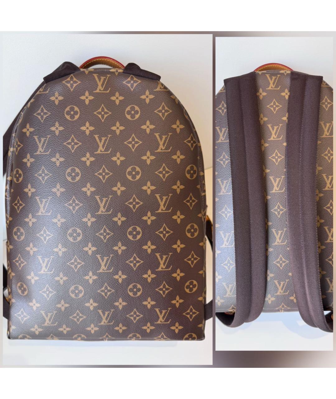 LOUIS VUITTON Коричневый рюкзак из канвы, фото 3