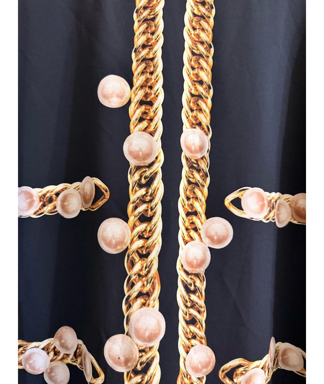 MOSCHINO Черное полиэстеровое повседневное платье, фото 2