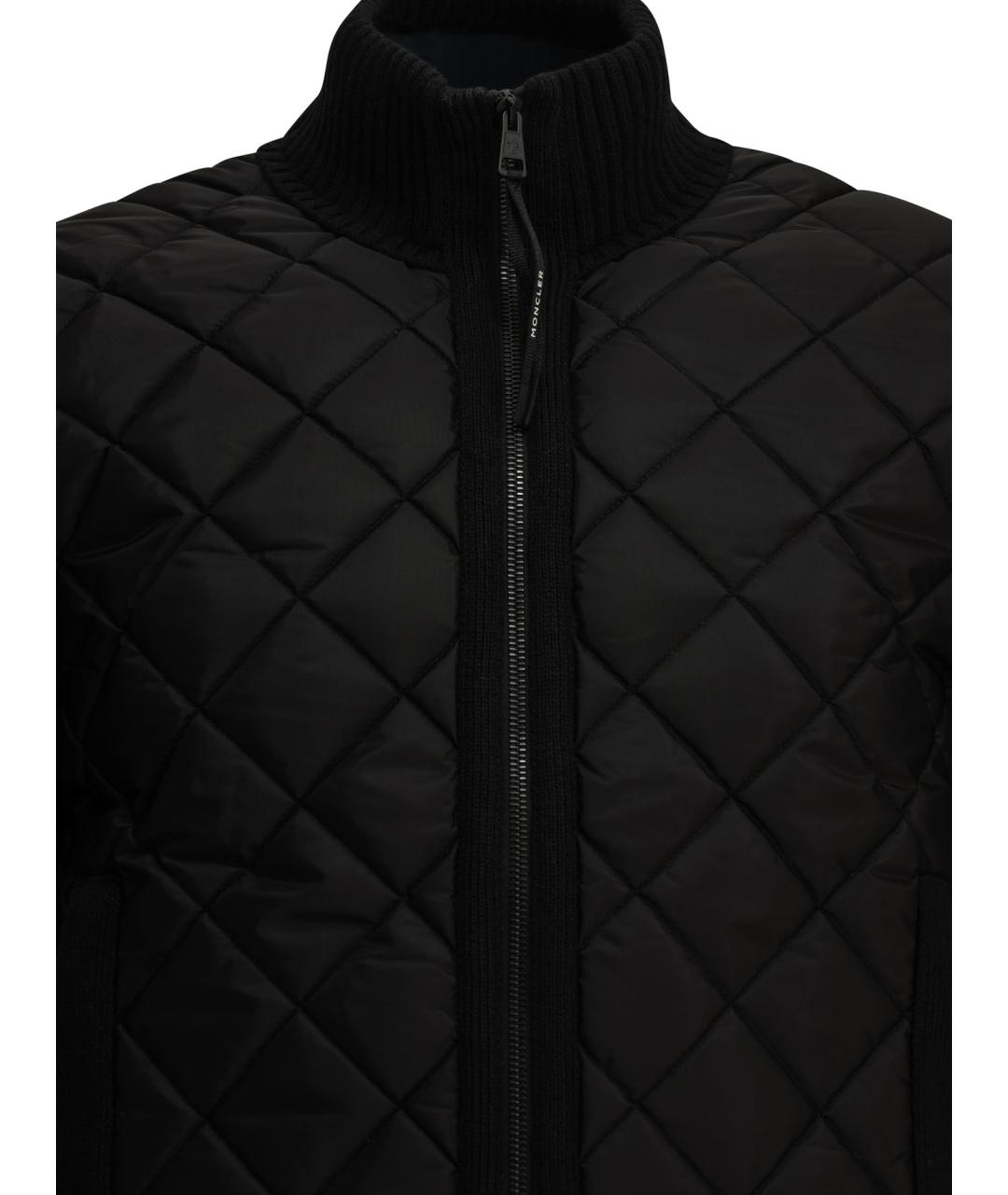 MONCLER Черный шерстяной джемпер / свитер, фото 2